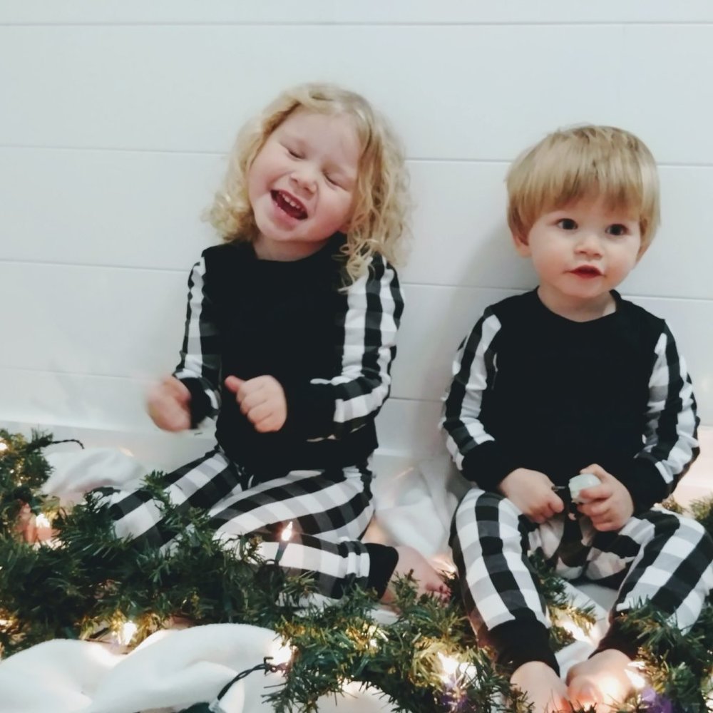 Buffalo Plaid Christmas Pajamas for Kids
